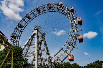Ferris wheel in the Vienna's Prater park