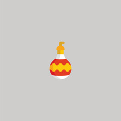 A-bottle-gourd-icon-colored-shape-art-Vector Illustration.