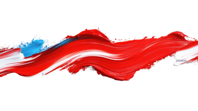 Vibrant Brush Strokes on Transparent Background - Powered by Adobe