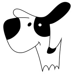 Cute dog vector