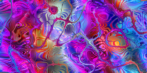 complex marbling with depth seamless tile repeat pattern in bold colors