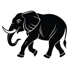 Fototapeta premium Stylized African Elephant Vector Illustration