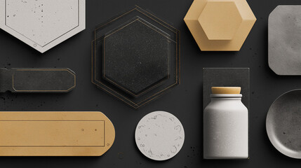 Badge & Label Set - Editable Shapes