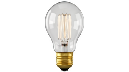 light bulb on white background