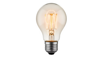 light bulb isolated on white