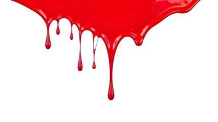 red paint dripping
