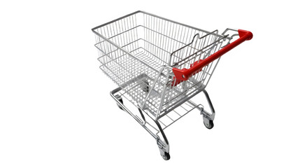 shopping basket isolated on white