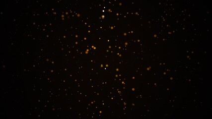 Gold Particle Lights. Gold particle lights background for scene and titles, logos. - Powered by Adobe