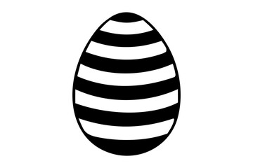 Easter Egg icon vectors illustration, Easter egg icons, silhouette, isolated on transparent background