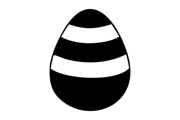 Easter Egg icon vectors illustration, Easter egg icons, silhouette, isolated on transparent background