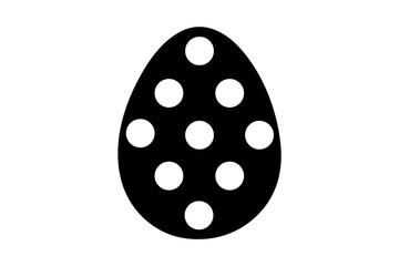 Easter Egg icon vectors illustration, Easter egg icons, silhouette, isolated on transparent background