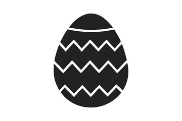 Easter Egg icon vectors illustration, Easter egg icons, silhouette, isolated on transparent background