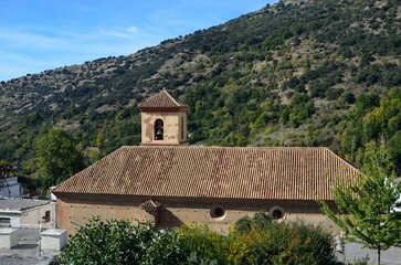 Iglesia de la Santa Cruz en Pampaneira, Alpujarra de Granada, Andaluc&iacute;a, Espa&ntilde;a
