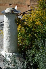 Chimenea t&iacute;pica de la Alpujarra en Pampaneira, provincia de Granada, Andaluc&iacute;a, Espa&ntilde;a
