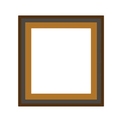 Fototapeta premium Geometric Square Frame with Warm Earthy Tones