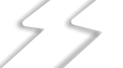 A black brush stroke with zigzag shadow effect, bold and dynamic on a clean white background.