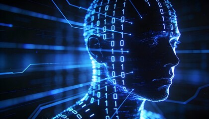 AI, data, futuristic technology, digital network & cyber world visuals