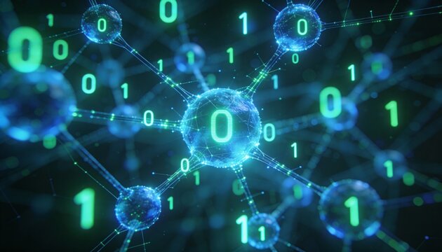 AI, data, futuristic technology, digital network & cyber world visuals - Powered by Adobe