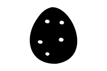 Egg icon vector, Easter egg Silhouette, crack eggs icon, Easter egg Vector illustration.