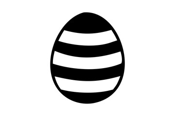 Easter egg Vector illustration, Easter egg silhouette vector