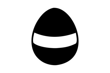 Easter egg Vector illustration, Easter egg silhouette vector