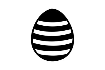 Easter egg Vector illustration, Easter egg silhouette vector