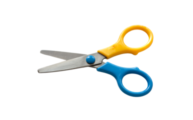 Pair of scissors isolated on transparent background