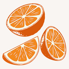 Vibrant Citrus Slices Flat Lay