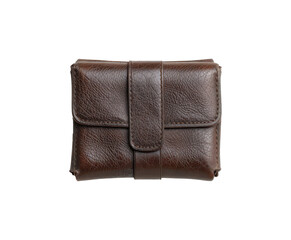 Classic Brown Leather Wallet With Secure Flap&mdash;Durable, Compact Accessory for Everyday Use.