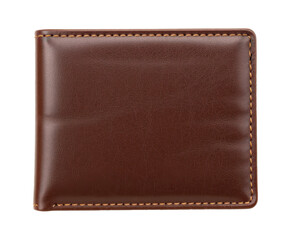 Premium Brown Leather Wallet Close-Up.