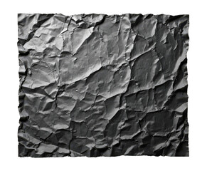 Crumpled Black Paper Texture Background With Wrinkles For Design And Photography.
