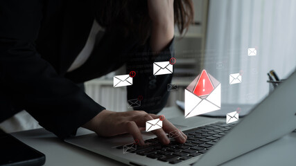 A cybersecurity alert indicating a phishing scam or malware threat. This dangerous email requires immediate action to protect against data theft and unauthorized system access. Fermion