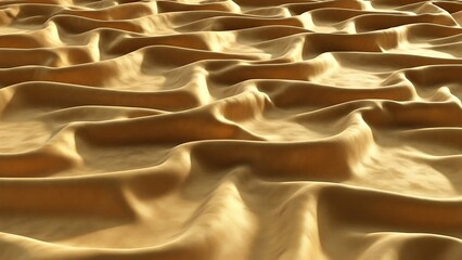 Abstract illustration of rippled sand dunes in warm sunlight background