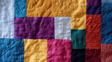 Colorful Juneteenth quilt with soft textures, symbolic patterns, celebrating freedom and community, artistic and uplifting composition