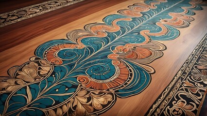 Ultra Realistic Cinematic HDR Photograph of Traditional Indonesian Batik Fabric