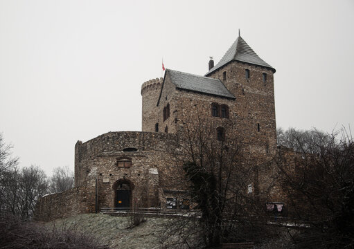 Będzin Castle &ndash; Medieval Fortress Bedzin, Poland. Winter.
