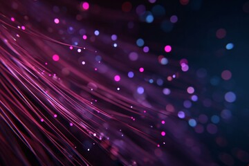 Fototapeta premium Vibrant abstract lights with flowing lines and colorful bokeh effects.