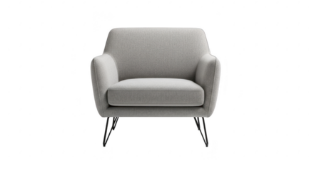 Modern armchair isolated on transparent background isolated on transparent background