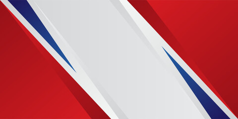 Red and blue border sports style background © Rafi
