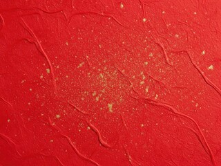 Chinese new year Textured bright red background with gold glitter accents | Year, chinese, background, abstract, red.