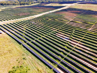 Clean energy production with solar panels in West Virginia