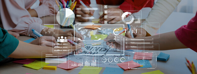 A comprehensive business intelligence dashboard for data analysis. The interface displays global metrics, team performance charts, and financial reports for strategic planning. Fermion