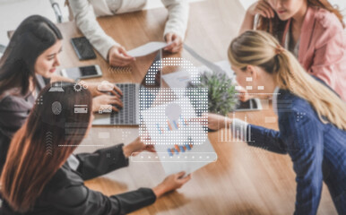 Cybersecurity protection system showing password encryption, fingerprint ID, cloud security, email, credit card, and database lock for secure data access Vouch