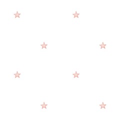 Pink stars on white background for textile and wrapping design
