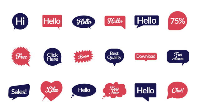 Animated Icons Speech Bubbles