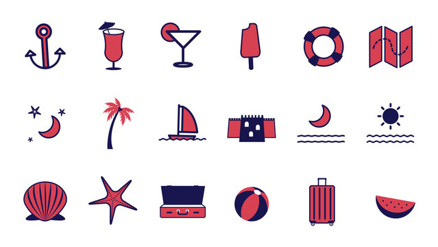 Animated Icons Summer