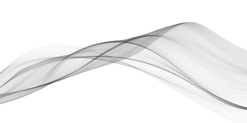 Smooth abstract blue smoke waves create a flowing futuristic design with curved lines and a swirl pattern on a white backdrop for a modern motion texture wallpaper illustration