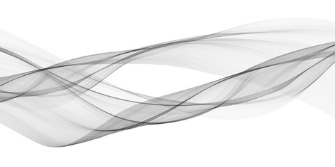 Smooth black and white abstract wave background featuring a flowing curve pattern and smoke style motion for a modern business wallpaper design illustration