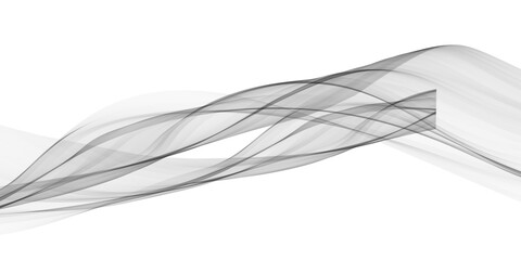 Abstract black and white background featuring a flowing wave of curved lines and smoke shapes for a futuristic motion art wallpaper design