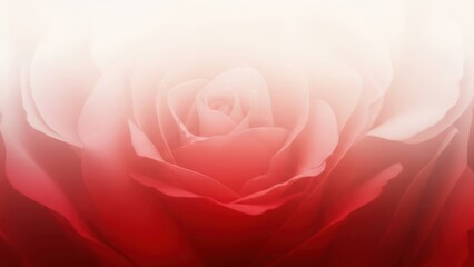 Close-up of a pink rose with Soft Romantic Valentine?s Day Red Love Abstract white center flower